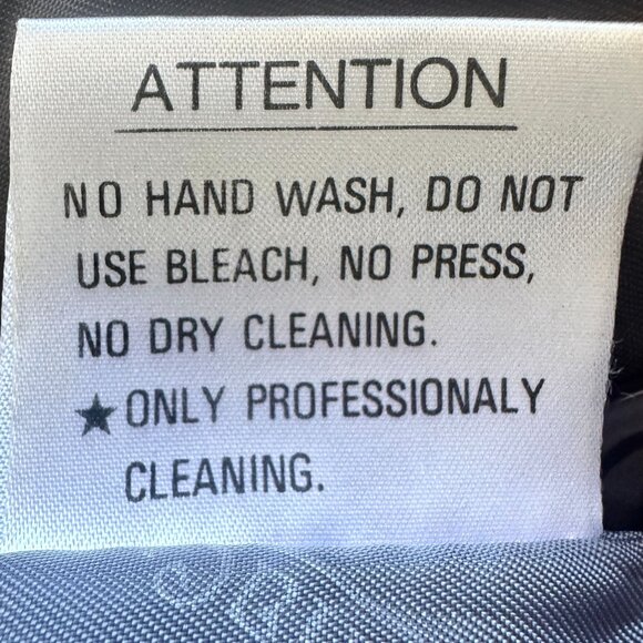 Vtg Lydia Creazioni By Ka Luk Gray Lamb Skin Leather Coat Size Ruffled Collar 1X - Picture 8 of 14